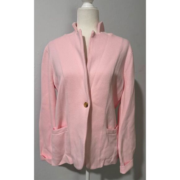 J. Crew factory pink blazer sweater M - Picture 2 of 10